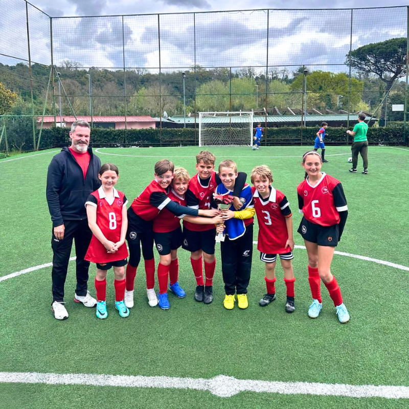 AOSR Elementary School Soccer team win RISA Cup 2025