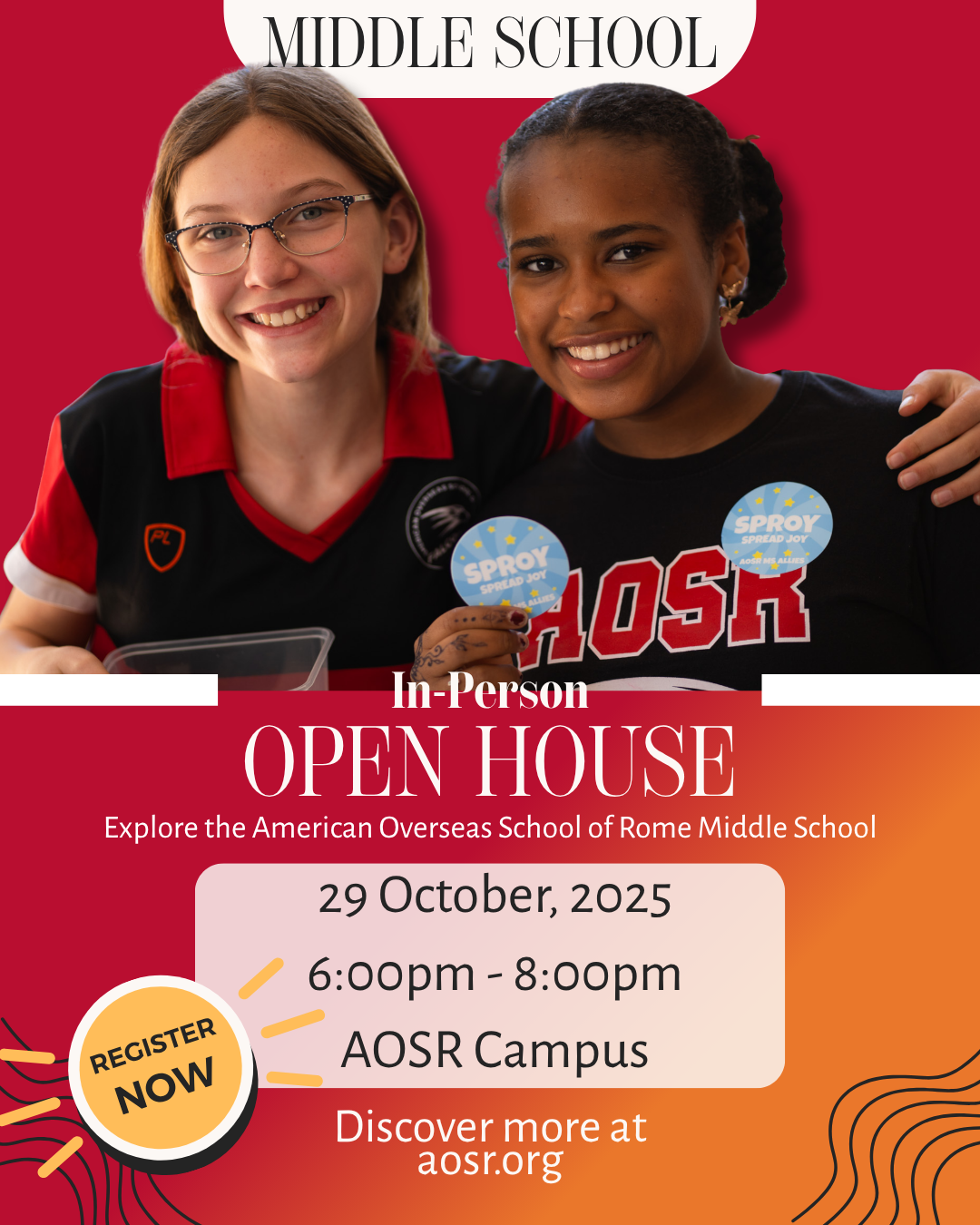 Middle School Open House - 29 October 2025